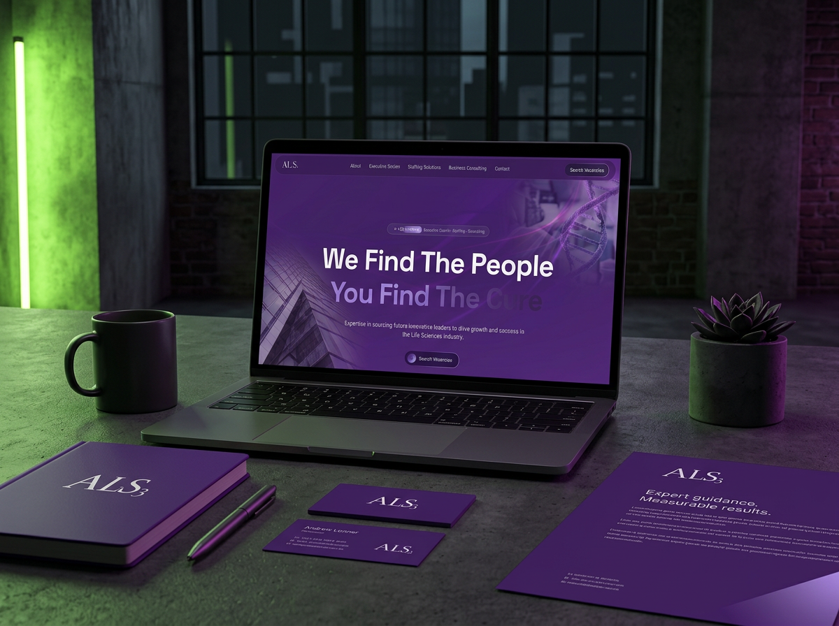 AL Solutions brand identity and website design project
