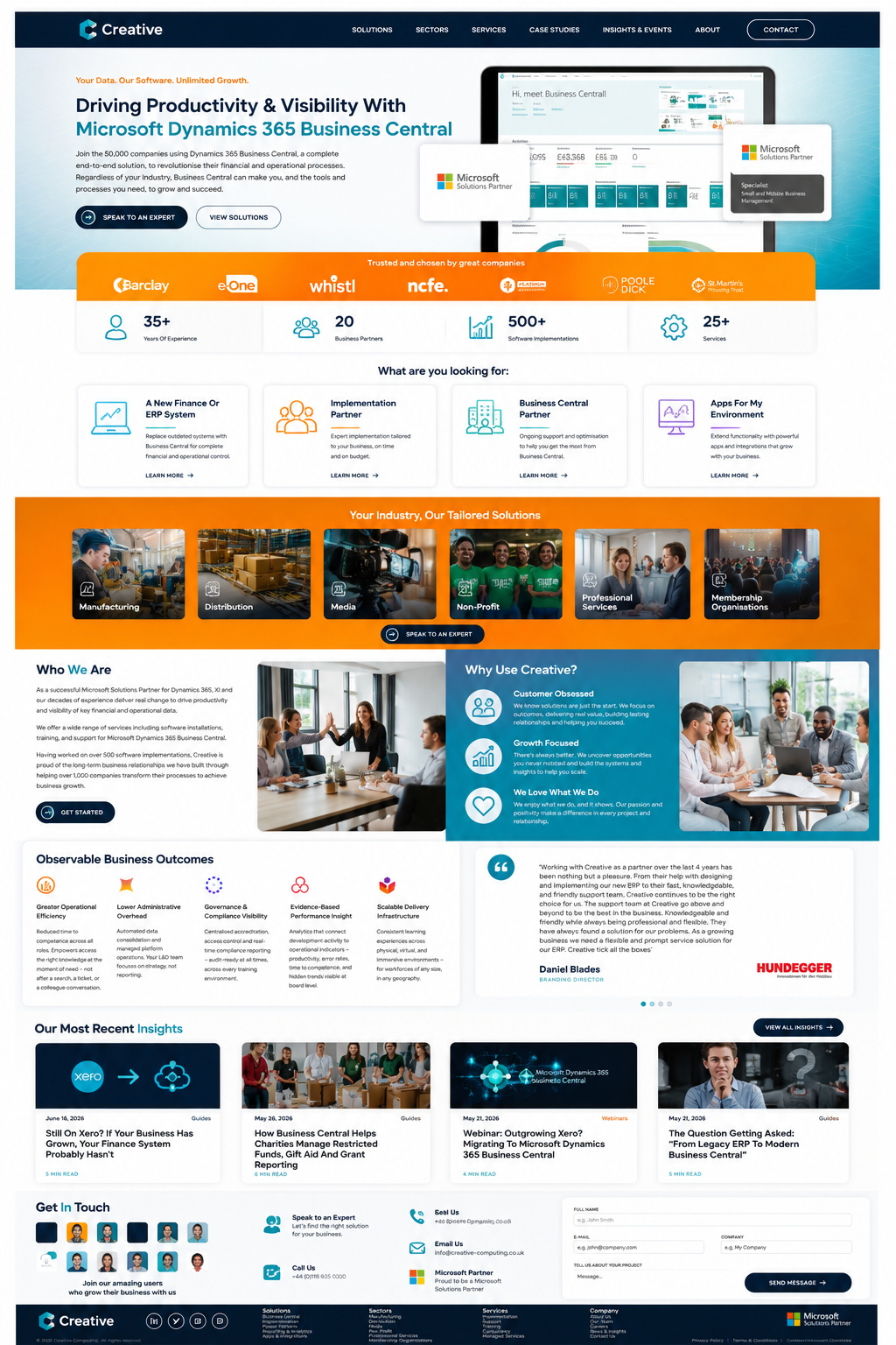 Creative Computing — Branding · Website · Social